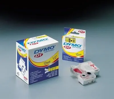 Image de Dymo - Etiquette Dymo Label Manager D1 polyester 9mm blanc | 1 pièce | 5 pièces
