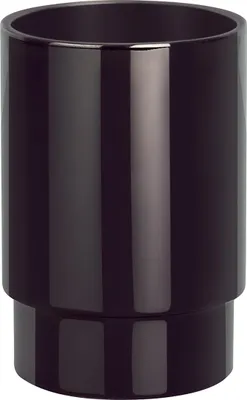 Produktbild von Spirella Nyo, Freistehender Zahnbürstenhalter, Edelstahl, Schwarz, 65 mm, 95 mm, 65 mm