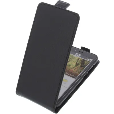 Produktbild von foto-kontor Tasche kompatibel mit Emporia Smart 3 Mini Smartphone Flipstyle Schutz Hülle schwarz