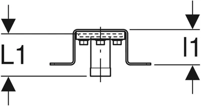 Productafbeelding van Geberit GE Mepla verbindingsbocht, voorgemonteerd, dubbel, RMF1/2 x Rp1/2, AD 15,3 cm, set, 1 stuk.