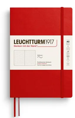 Produktbild von LEUCHTTURM1917 Notizbuch Medium A5 Softcover, Cherry, dotted