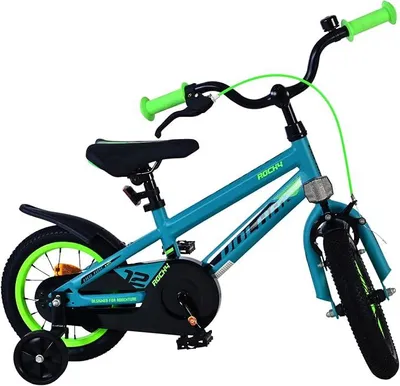 Imagen del producto de Bicicleta infantil Rocky para niños, disponible en tamaños de 12, 14, 16 y 18 pulgadas, para edades de 3 a 7 años