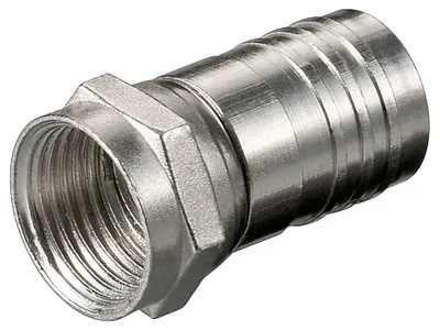 Image de goobay Connecteur F à sertir 8.0 mm Zinc (Vrac)