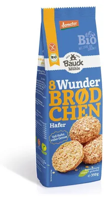 MIESZANKA DO WYPIEKU BUŁEK OWSIANYCH BEZGLUTENOWA DEMETER BIO 350 g - BAUCK HOF