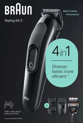 Produktbild von Braun Braun Multigroomer 3 SK3300, 5-in-1-Bartschneider für Männer, Haartrimmer, für Gesicht, Haare