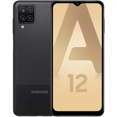 Produktbild von Samsung Galaxy A12 SM-A127F, 16,5 cm (6.5"), 720 x 1600 Pixel, 4 GB, 64 GB, 48 MP, Schwarz