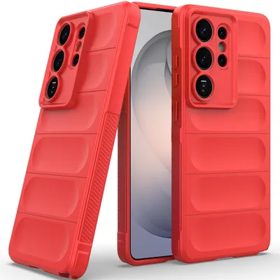 Immagine prodotto di Custodia per Samsung Galaxy S26 Ultra in morbido TPU e silicone, resistente agli urti, rossa