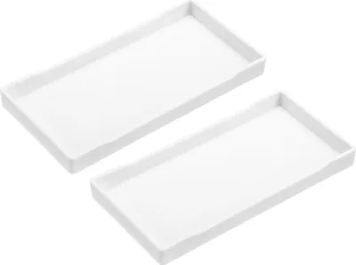 Image de Mini-plateaux Blancs - décoratifs et multifonctionnels - 2 pièces
