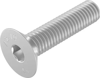 Immagine prodotto di SECCARO vite a testa svasata M6 x 25 mm, acciaio inox V2A VA A2, DIN 7991 / ISO 10642, esagono incassato, 20 pezzi