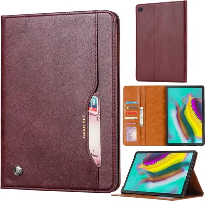 Produktbild von Mobigear Business  Samsung Galaxy Tab A 10.1 (2019) Hülle Klapphülle - Weinrot