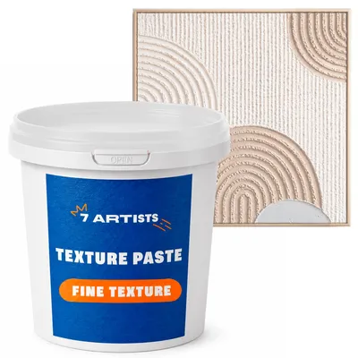 Produktbild von 7 Artists Texture Strukturpaste für Acrylmalerei Fein 500 ml - Spachtelmasse Acrylmalerei/Strukturpaste Leinwand & Kunstmalerei für Erwachsene