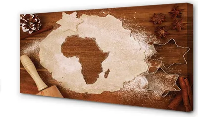 Produktbild von Leinwandbild 120x60 Wandkunst Küchen Teigroller Afrika