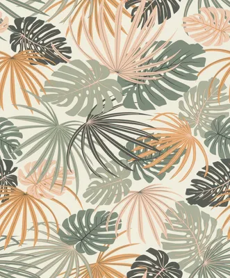 Produktbild von Vliestapete 461060 Tapete Botanical Dschungel 53 x 1005 cm Rasch Salsa Grün