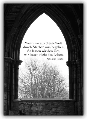 Produktbild von Beistehende Zitat Trauerkarte: Wenn wir aus dieser Welt durch Sterben uns begeben, …