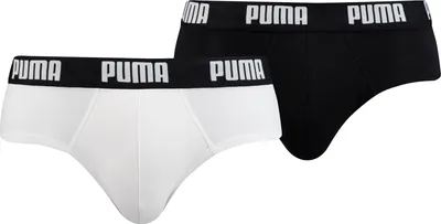 Produktbild von 2er Pack PUMA Basic Brief Unterhose white / black M