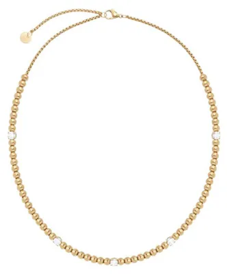 Image de Collier à perles en acier plaqué or LJ2982