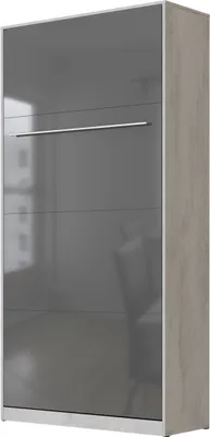 Produktbild von SMARTBett Schrankbett Standard  Beton/Anthrazit Hochglanz 90 Vertikal