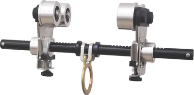 Produktbild von Kratos Beweglicher Anschlagpunkt mit Rollen für Stahlträger, Verankerung, Trägerklemme fahrbar und verstellbar von 8 bis 25 cm, PSA, EN795