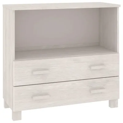 Produktbild von Sideboard HAMAR Weiß 85x35x80 cm Massivholz Kiefer