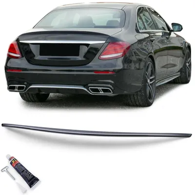 Produktbild von Heckspoiler Spoilerlippe Schwarz Glanz mit ABE für Mercedes E W213 Limo ab 2016-