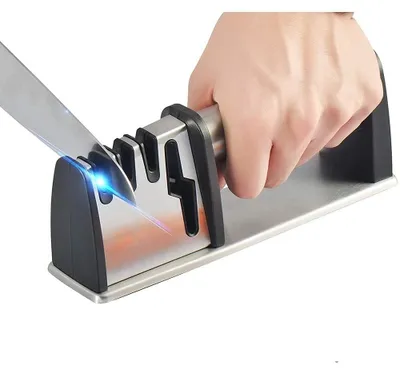 Immagine prodotto di Omgoods - Affilacoltelli manuale a 4 fasi