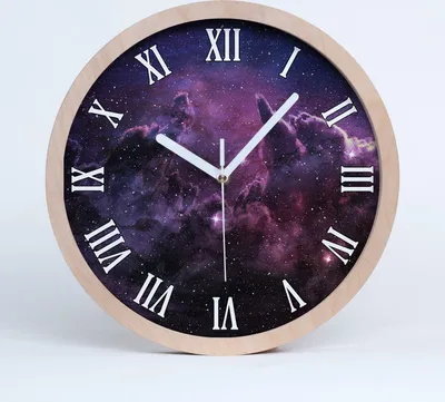Produktbild von Holzuhr 20fi cm wanduhr - weiße Spitzen - Nebel