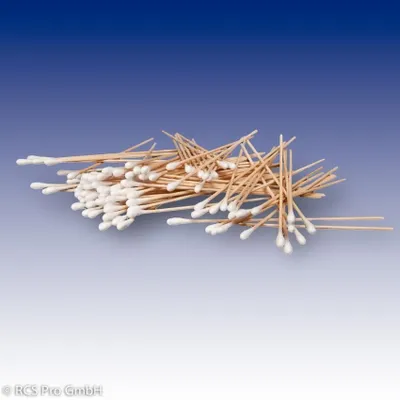 Produktbild von Wattestäbchen kl. Kopf, 22cm Holzstab 100Stk