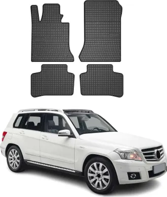 Image de 2008-2015 Mercedes GLK classe X204 Tapis en caoutchouc noir 4 pièces