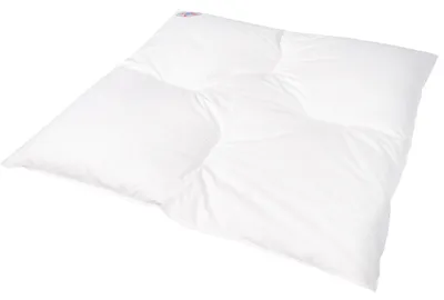 Produktbild von Traumschloss Baby Daunen Steppbett normal 80 x 80 cm Karo-Steppbett