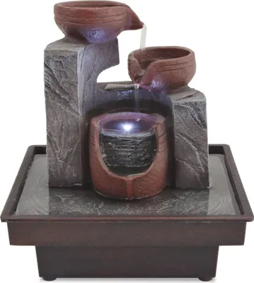 Produktbild von vidaXL Zimmerbrunnen mit LED Polyresin