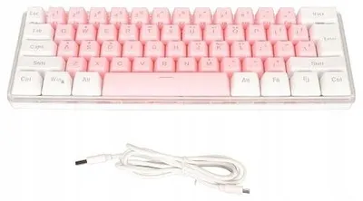 Zdjęcie produktu dla Klawiatura mechaniczna 60% przewodowa rgb dla graczy kompaktowa 61