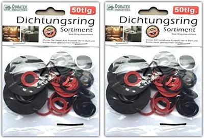 Immagine prodotto di 100 pezzi. Assortimento di anelli di tenuta. Guarnizioni, O-ring, guarnizioni in gomma