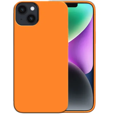 Image de Smartphonica Étui en silicone pour iPhone 14 Plus
  avec intérieur souple - Orange
