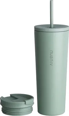 Image de Mug isotherme vert en acier inoxydable de 720 ml