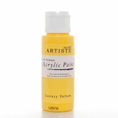 Produktbild von Acrylfarbe DOA 763202 59 ml - Kanariengelb