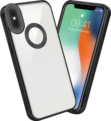 Immagine prodotto di Cadorabo custodia protettiva per Apple iPhone XS MAX custodia in trasparente telefono cellulare cover TPU custodia cromo