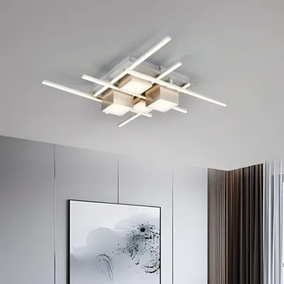 Produktbild von Deckenleuchte Trio Roger 35 Watt LED Deckenlampe Nickelmatt Fernbedienung dimmbar CCT