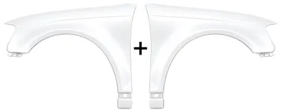 Immagine prodotto di Parafanghi per Audi A3 8P, lato sinistro e destro, codice LY9C, modello 2008-2013, nuovi e verniciati