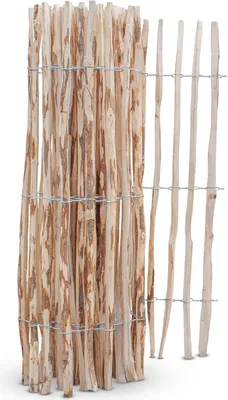 Produktbild von Staketenzaun Haselnuss Höhe 100 cm, Länge 5 Meter, Lattenabstand 3-5 cm