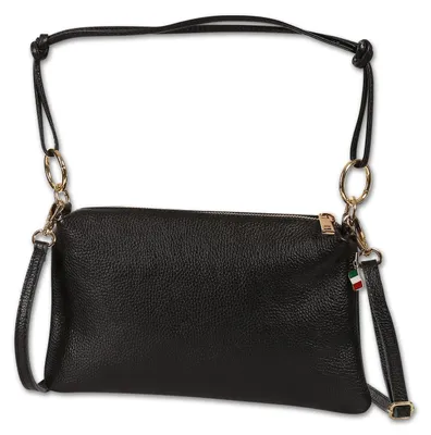Image de Sac à bandoulière pour femme Florence en cuir, noir D2OTF861S1