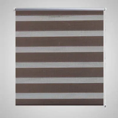 Zdjęcie produktu dla Roleta podwójna 60 x 120 cm brązowa