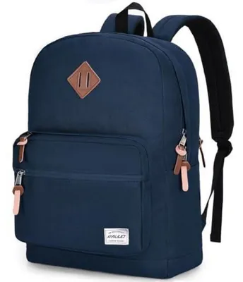 Obrázek produktu pro Batoh do školy pro teenagery, vhodný pro notebook o velikosti 15,6 palců, objem 20 litrů, modrá barva, voděodolný, lehký