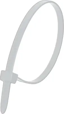 Image de Colliers de serrage en nylon blanc 3.6X200Mm (100 pcs.)