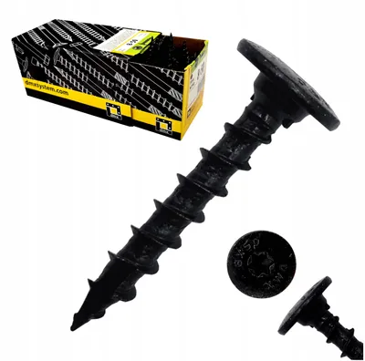 Produktbild von Domax Zimmermannsschrauben 8x50 mm schwarz 50 Stk.