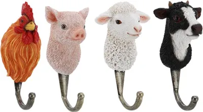 Produktbild von Esschert Design gehäkelter Bauernhoftierkopf