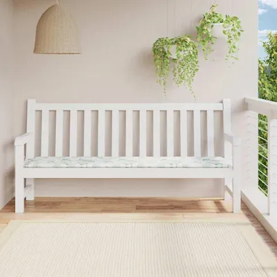 Produktbild von vidaXL Gartenbank-Auflage Blattmuster 200x50x3 cm Stoff