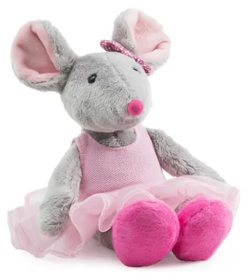 Productafbeelding van Muisknuffel - Pluche balletmuis - 26 cm