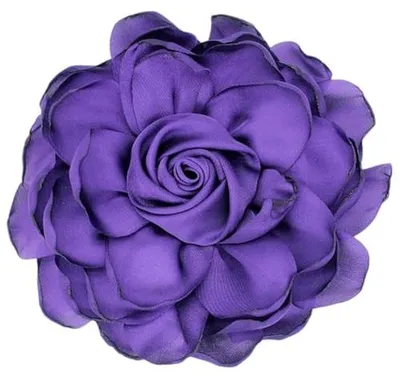 Produktbild von Blumenbrosche - Satin Blumen Brosche - 105110 mm