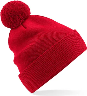Produktbild von Beechfield B450N | Organic Baumwolle Snowstar® Beanie - 100% Baumwolle - Farbe: Classic Red - Größe: One Size