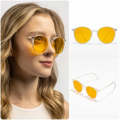 Produktbild von Rebecca TranquilEyes™ Computerbrille mit Blaulichtfilter, Farbe: Rot, für Damen Fovea Blue®, KI-generiertes Bild